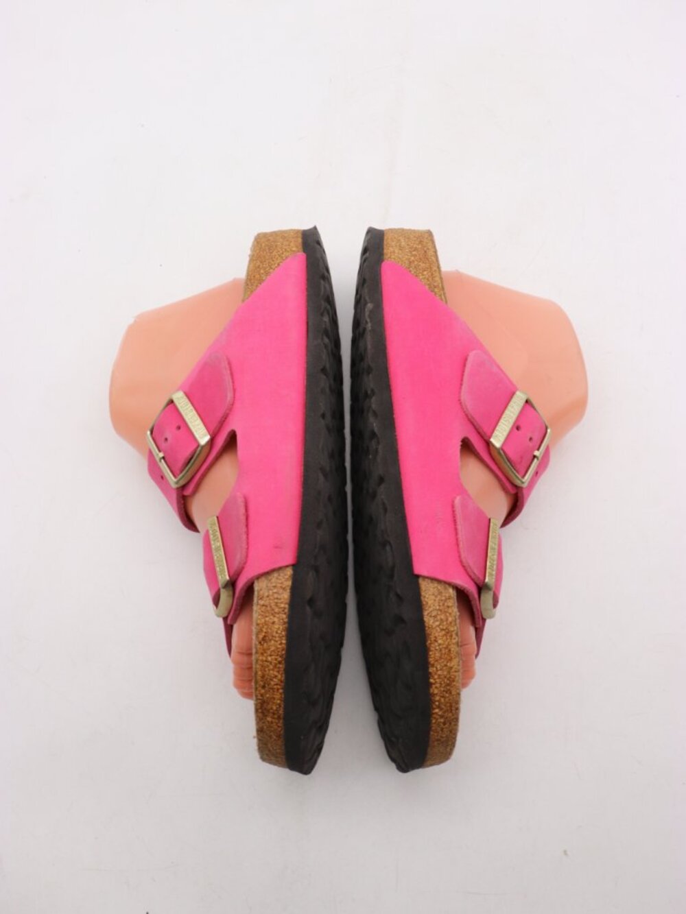 Birkenstock Arizona Women's EU 40 US 9 Soft Footbed Pink Leather Buckle Sandals - Picture 8 of 9